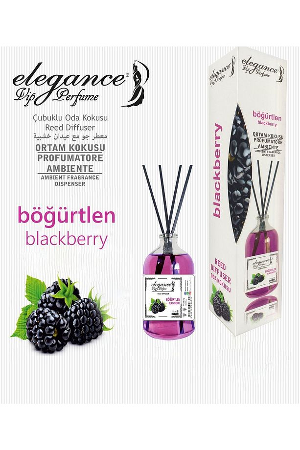 Böğürtlen Reed Diffuser Bambu Çubuklu Oda Kokusu (110 Ml). - 3
