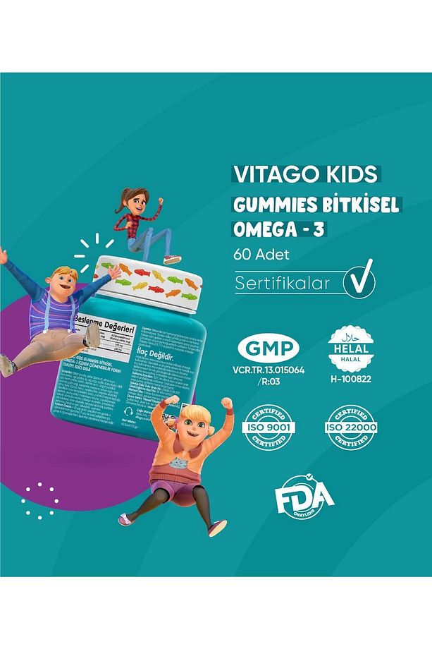 Gummies Bitkisel Omega-3 Içeren Çiğnenebilir Form Takviye Edici Gıda - 4