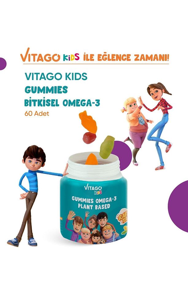Gummies Bitkisel Omega-3 Içeren Çiğnenebilir Form Takviye Edici Gıda - 5