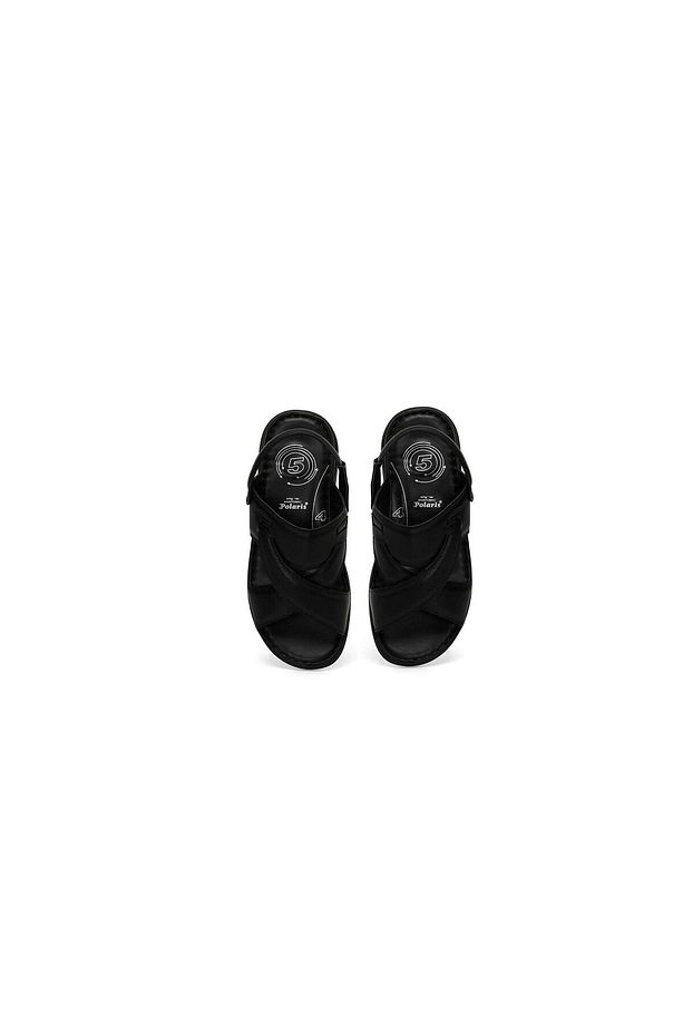 POLARİS 4M 160318.M 4FX,ERKEK DERİ SANDALET (YAZ 24) - 4