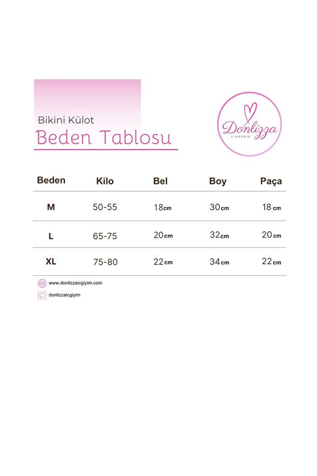 Dantelli Bikini SİYAH 3 Adet - 5