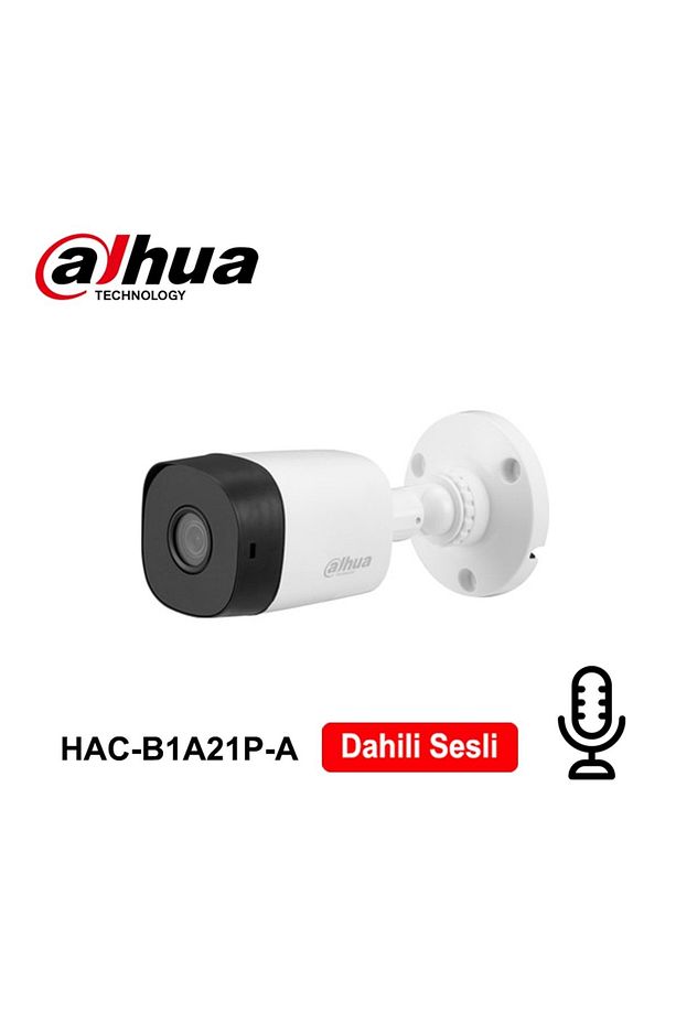 Hac-b1a21p-a 2 Mp 3.6 Mm Hdcvı Ir Bullet Kamera -dahili Mikrofonlu - 1