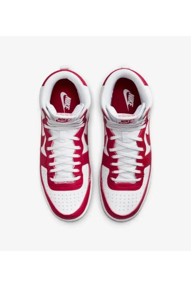 Terminator High University Red and White Sneaker (Dar Kalıp 1 Beden Büyük Alınız - 4