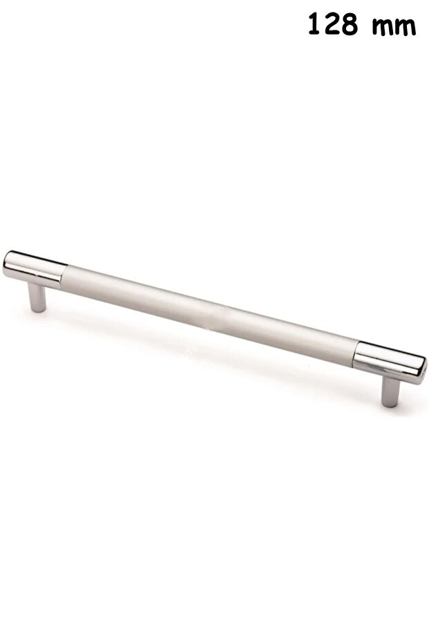 128 mm Hitit Pipe Length Handle Furniture Cabinet Door Drawer Handle Matte Chrome