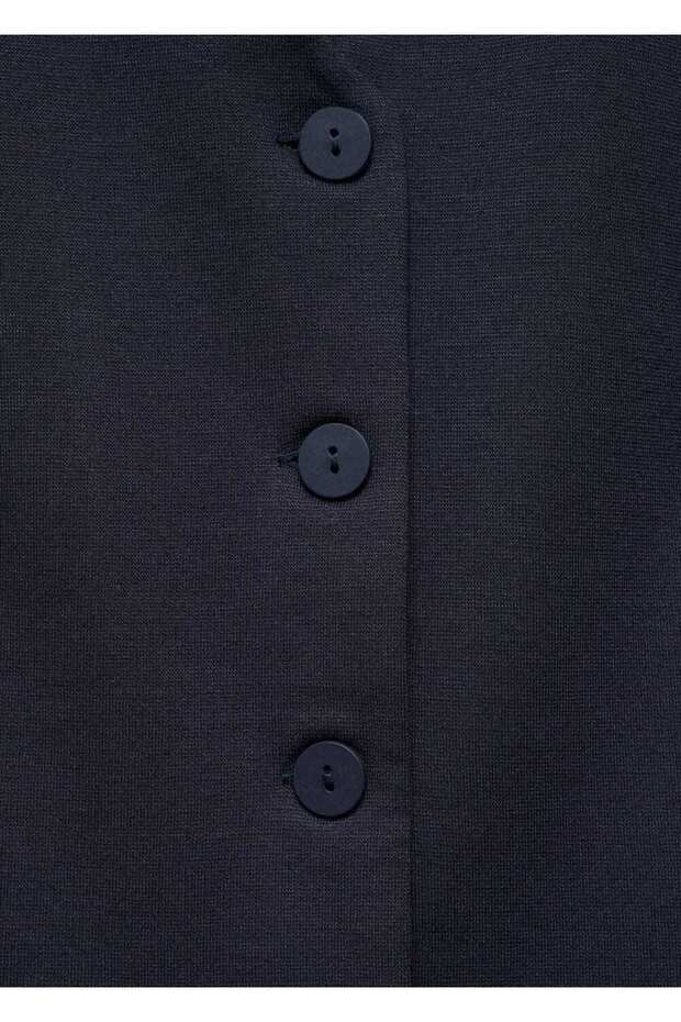 Düğmeli kısa elbise - 5