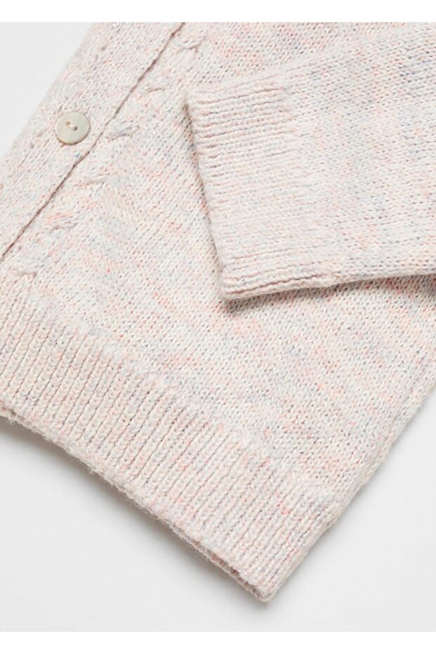 Düğmeli triko hırka - 4