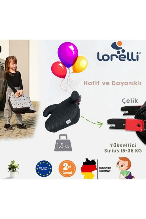 Lorelli Sirius Isofix 15-36 Kg Isofixli Oto Koltuğu Yükseltici - 4