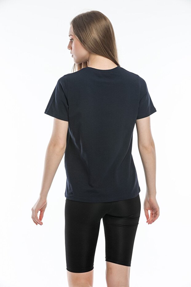 Μπλουζάκι από βαμβακερό Navy Blue Basic - 8