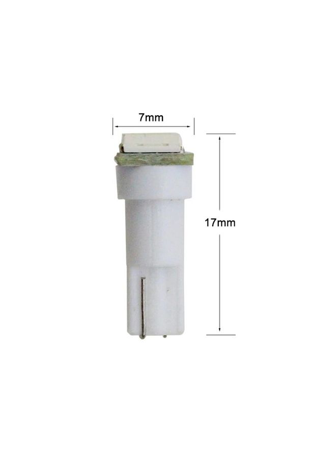 T5 Led Ampul Gösterge Lambası Mini Dipsiz Sarı Renk 12v 10 Adet - 3