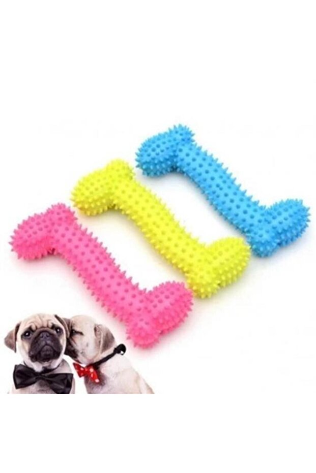 لعبة كلب بلاستيكية صغيرة ذات سطح مسنن - 4