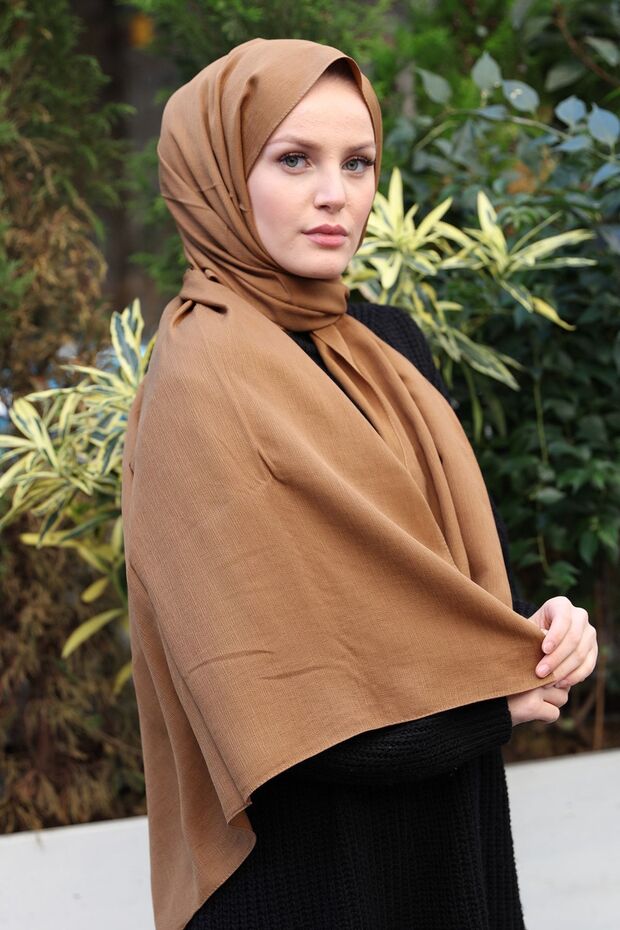 Akrobat Pamuklu Şal Camel - 4