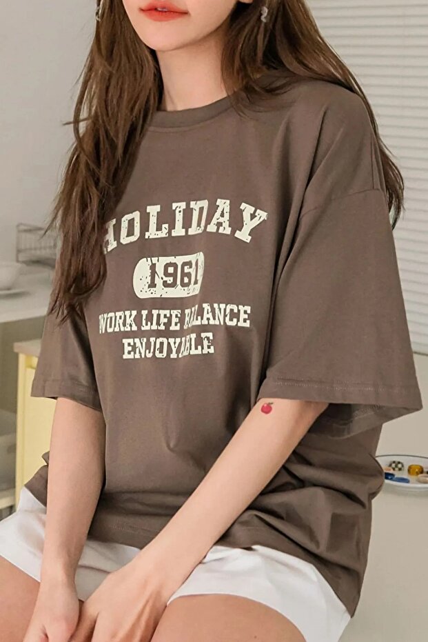 Unisex Printed Oversize T-shirt