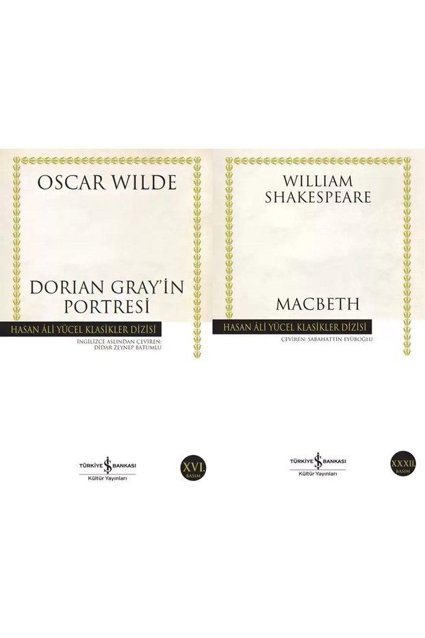 Dorian Gray'in Portresi - macbeth Oscar Wilde - william Shakespeare Book World Literature Novel Theater