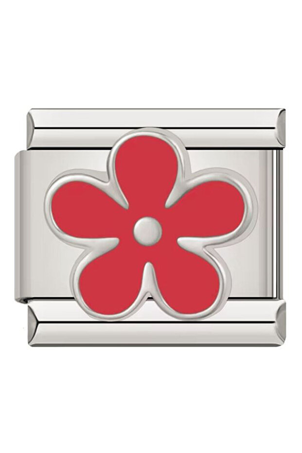 Italian Stainless Steel 9mm Flower Charm