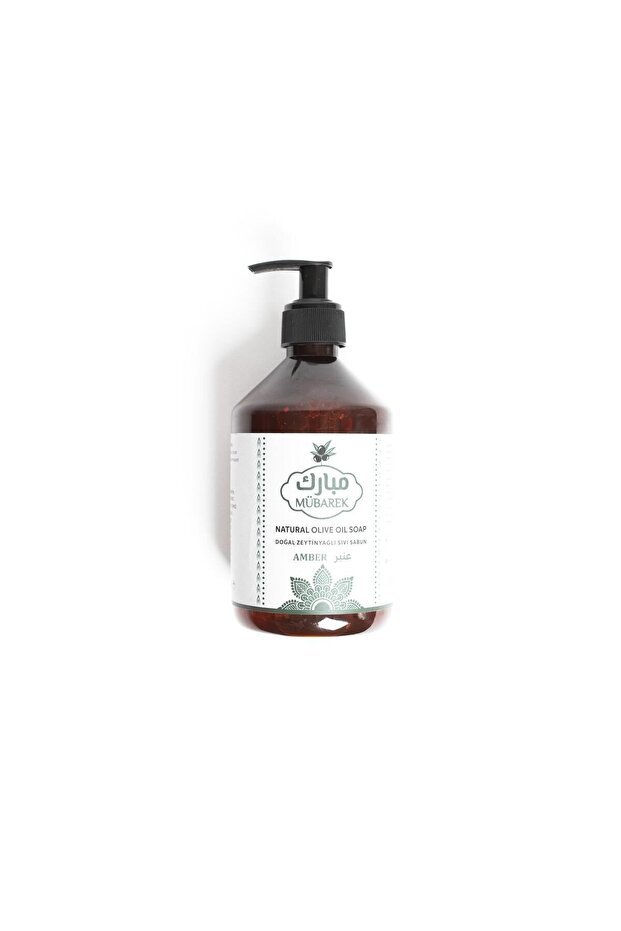 Natural Amber Scented Olive Oil Liquid Soap 500ml
