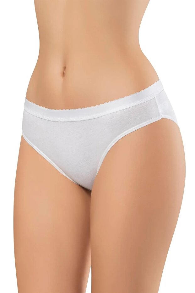 6 pieces 95% cotton 5% lycra belted women's bikini