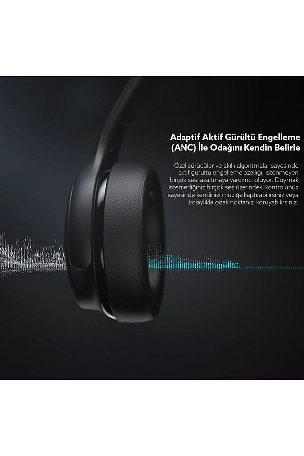 Sounparty Rs-600 ANC Mikrofonlu Bluetooth 5.3 Kulaküstü Kulaklık- ANC-ENC 20 Saat Kullanım - 5