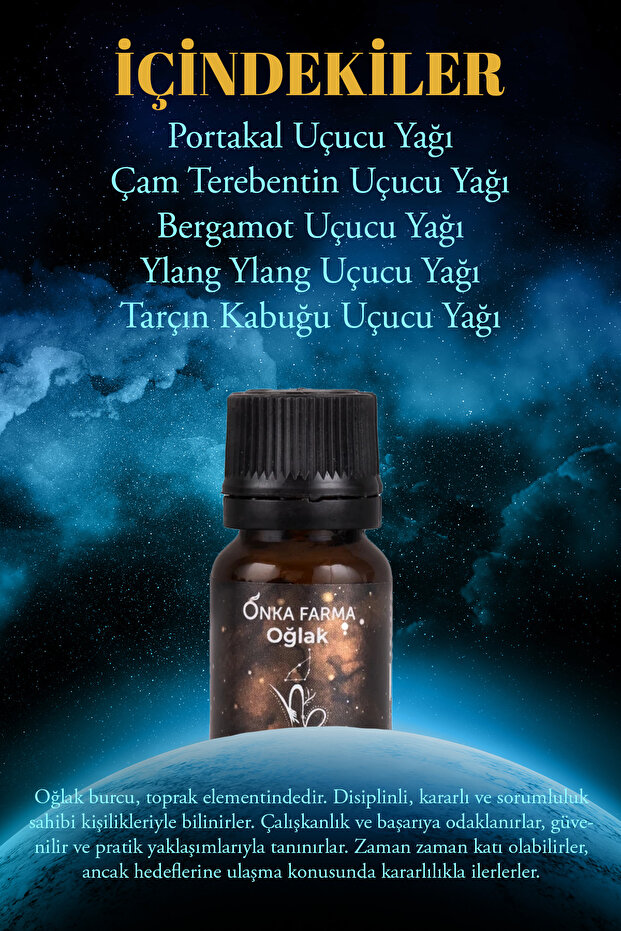 Onka Farma Oğlak Burcu Uçucu Yağ Karışımı 10 ml - Burç Serisi Aromaterapi - 3