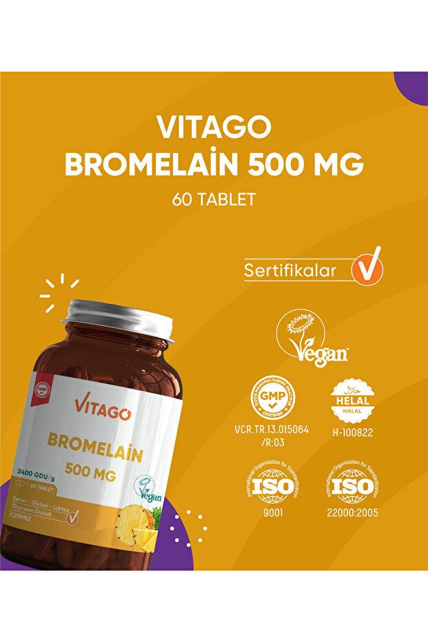 Premium Bromelain 60 Tablet 500 Mg - 4