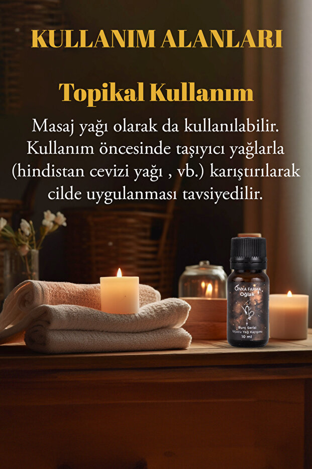 Onka Farma Oğlak Burcu Uçucu Yağ Karışımı 10 ml - Burç Serisi Aromaterapi - 6
