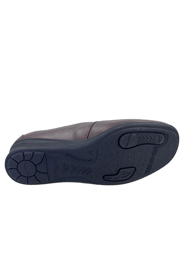 Kadın Deri Hallux Diabetic Ayakkabı 1005 - Kahve - 3