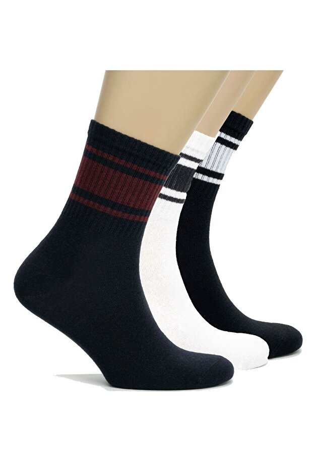 Unisex Cotton Sports Socks 3 pcs| Seamless Tennis Socks Socket