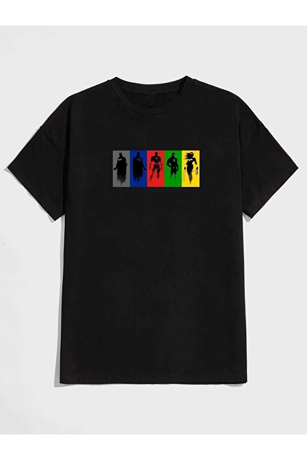 Unisex Marvel Character Printed Oversize T-Shirt