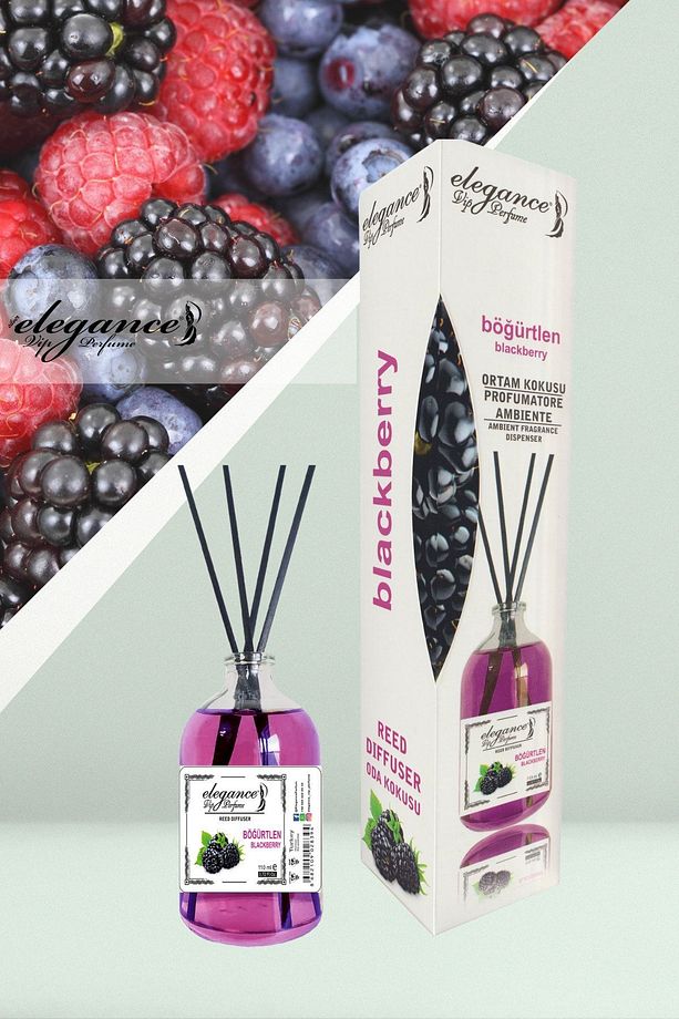Böğürtlen Reed Diffuser Bambu Çubuklu Oda Kokusu (110 Ml). - 1