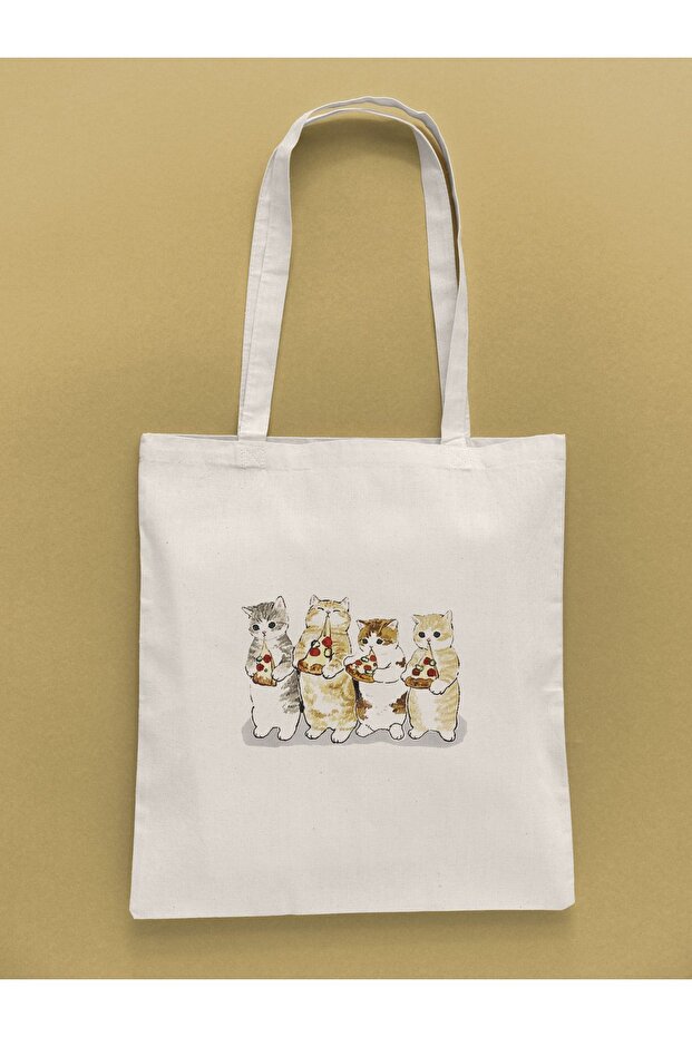 Cats Eating Pizza - With Diaper Bag