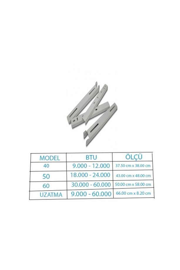 Klima Dış Ünite Montaj Ayağı Kaliteli Sağlam Uv Dayanıklı Konsol 9000 Ve 12000 Btu Vidalı 40 Lık - 4
