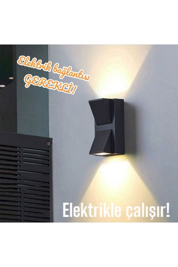 Elektrikle Çalışır 6 Watt, Günışığı Led Aplik, Bahçe Duvar Apliği, İç ve Dış Mekan, Merdiven Aplik - 1