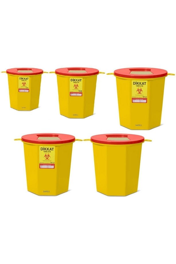 Tıbbi Atık Kovası – Tıbbi Atık Kutusu 1,3 Litre - 1