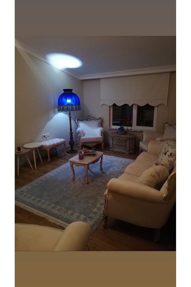 Ayak Ahşap Ve Şapka Saks Mavisi - 3