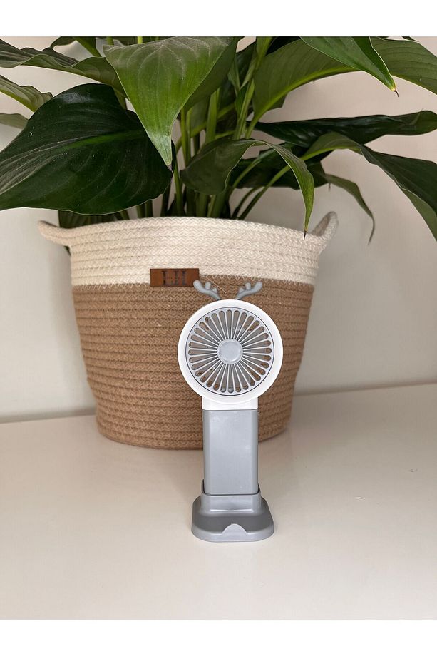 Mini fan ultra güçlü şarjlı cep boy taşınabilir vantilatör - 4