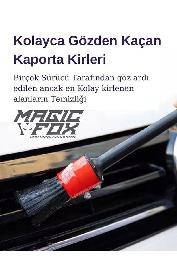 Detaylı Araba Temizlik Fırçası  Seti - 3
