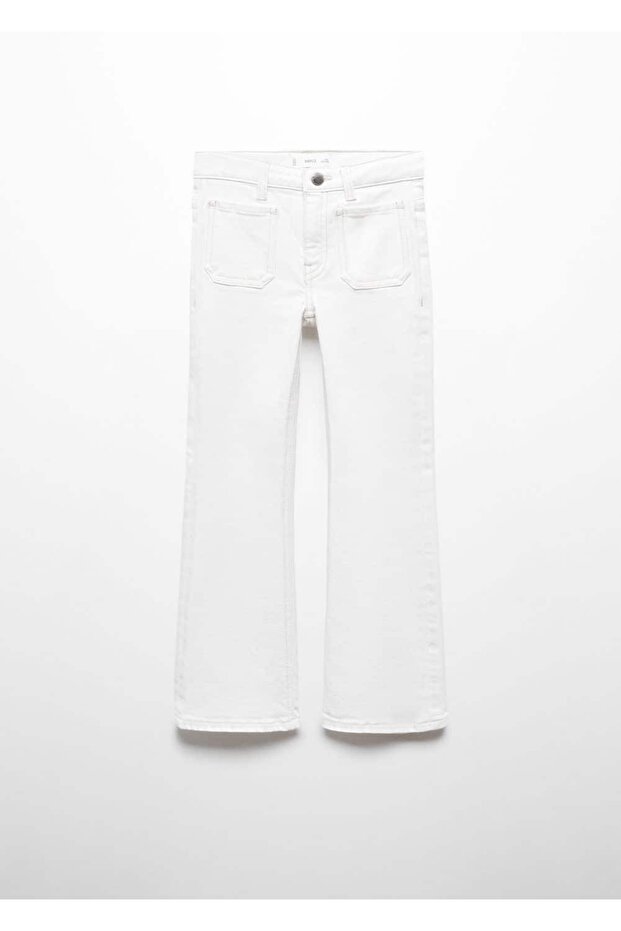 İspanyol paça cepli jean pantolon - 2