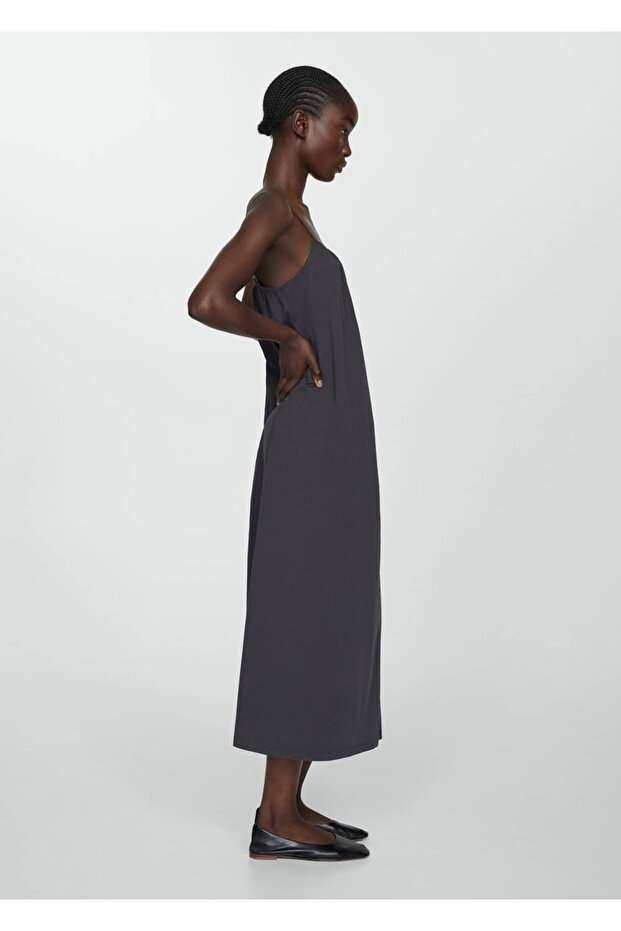 Uzun Askılı Elbise - 6
