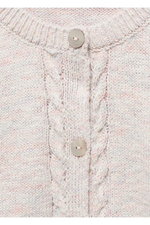 Düğmeli triko hırka - 3