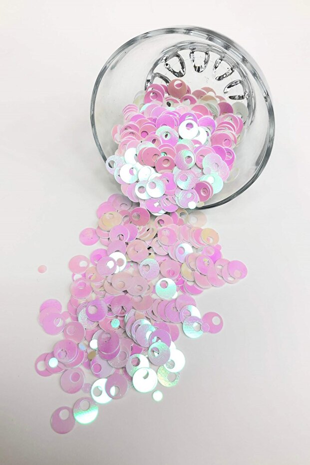 Yuvarlak Model Pembe Pul 10 mm - 1