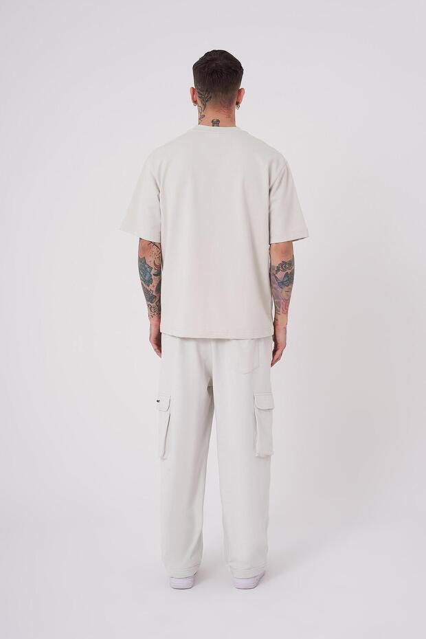 Ανδρικό μπλουζάκι No Name Basic Relaxed Grey - 2
