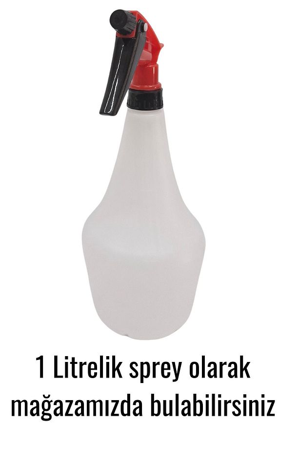 1 Lt Şişe Uyumlu Sprey Başlık - Kırmızı, Kimyasala Dayanıklı Triger Sprey Başlık 10 Adet - 5