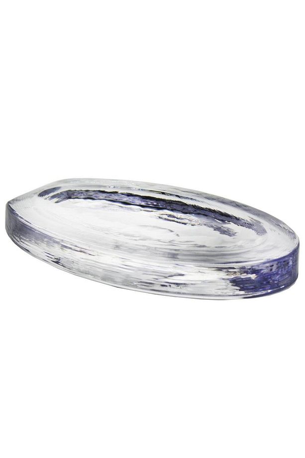 El Imalatı Kristal Ağır Oval Tabak 1 Adet 25271 - 1