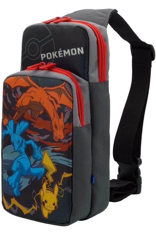 Nintendo Switch Adventure Pack Pikachu, Charizard, Lucario Edition Taşıma Çantası Lisanslı - 1