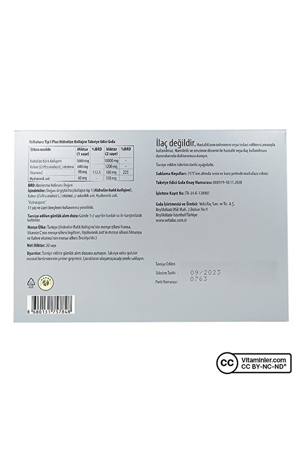 Tip 1 Plus Hidrolize Kolajen 30 Saşe - 3