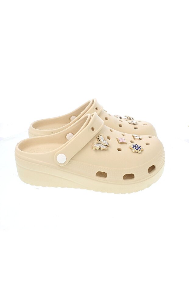 Fiesta Model Beige Women's Slippers & Sandals