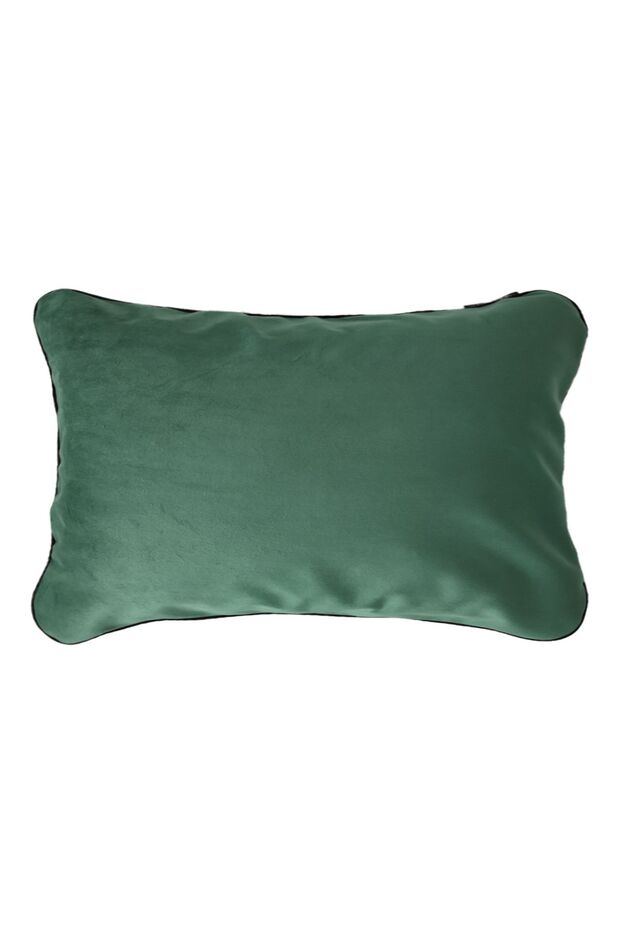 غطاء وسادة على شكل وسادة مقاس 45 × 45 باللون الأخضر الزمردي