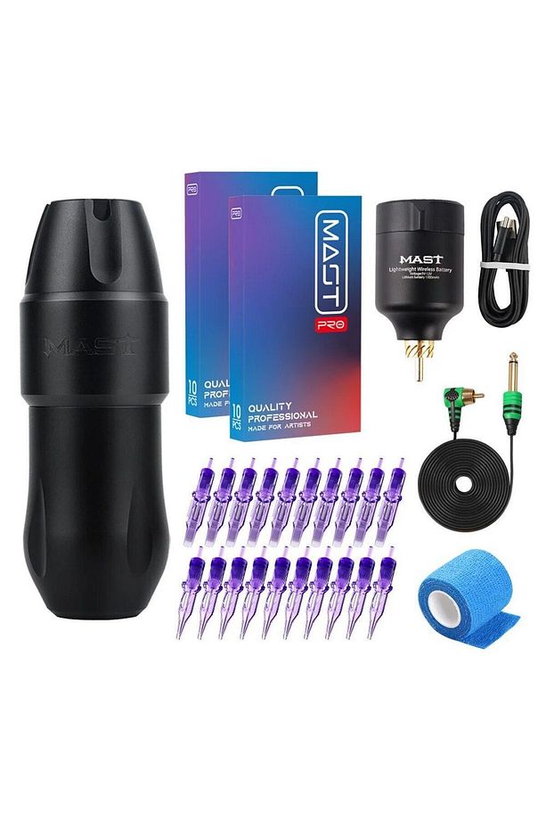 tour pro dövme makinesi ve wireless adaptörlü dövme makinesi seti - 1