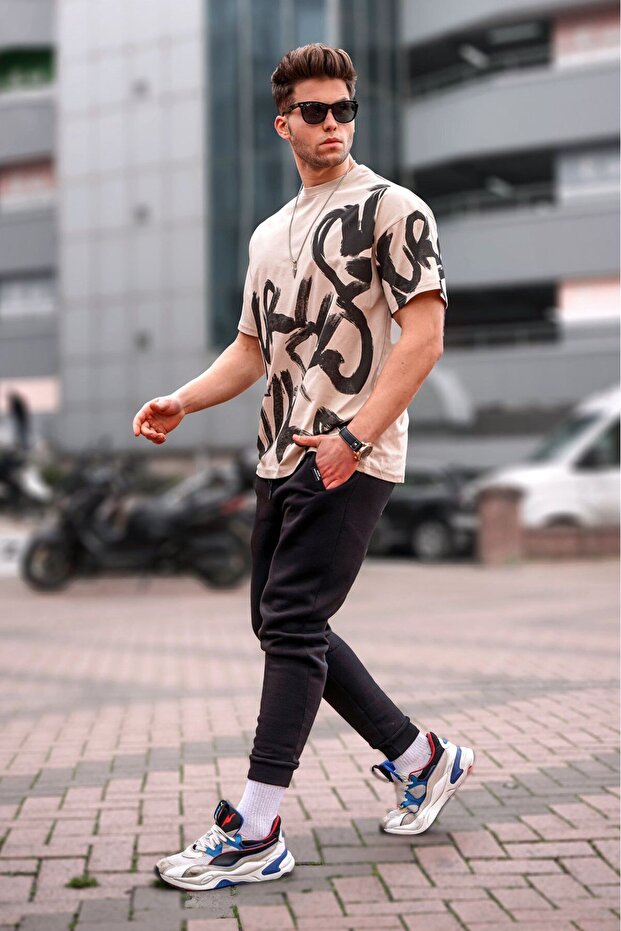 Basic μαύρη αθλητική φόρμα 4210 - 3