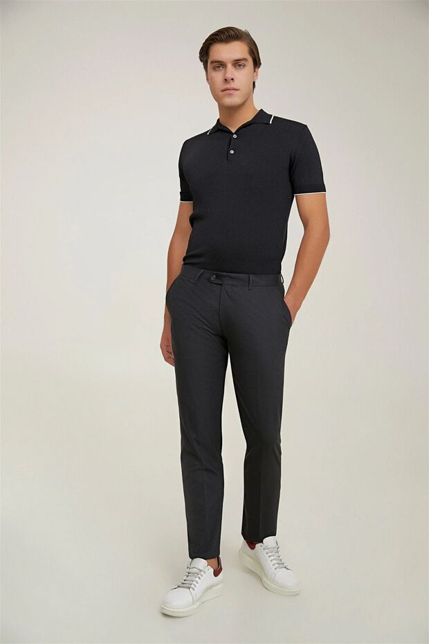 Men's School Pants - Comfortable Woven, High School Length Fabric
