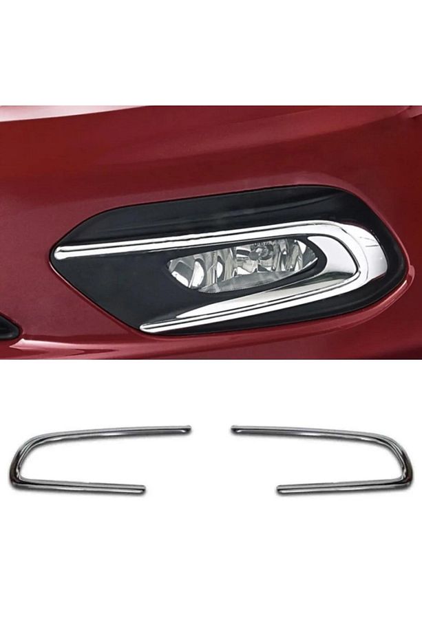 Fiat Egea Krom Sis Farı Çerçevesi 2015-2019 Paslanmaz Çelik - 1